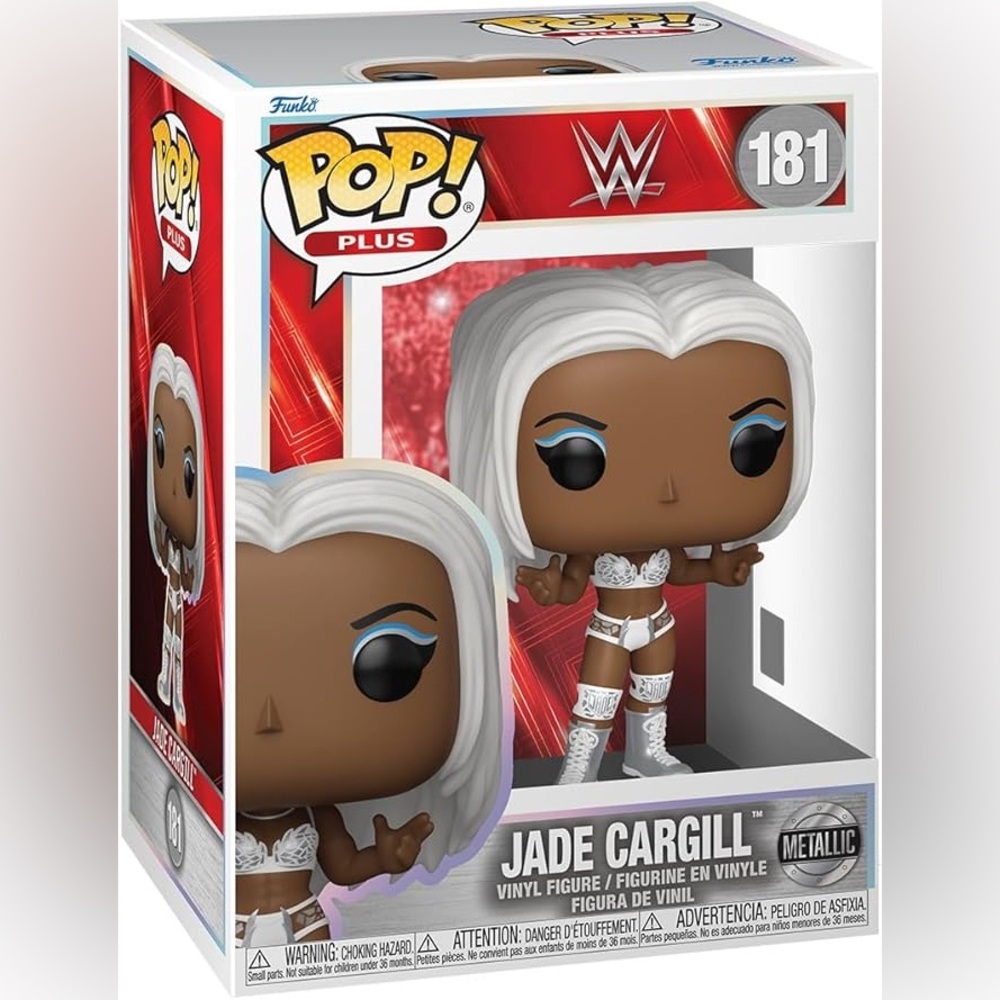 Funko Pop Plus WWE Jade Cargill #181 Wrestling Figure Metallic